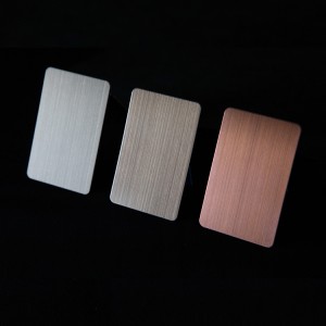 Antirust Waterproof Anti-corrosion PVD Bronze Rose Color Hairline Brush Design Decoration Plate 1219x2438mm 0.65mm Grade 201 Stainless Steel Plate for Kitchen Cabinet Material