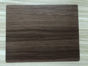 Transfer Printing Wooden Finish Metal Decorative Stainless Steel Sheet For Furniture