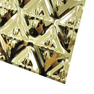 Diamond Design Polish Gold Blue Silver Plate 0.65mm Thickness Grade 304 Stainless Steel Plate Decoration Plate for Wall Ceiling Decorate