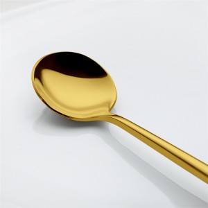Gold Color Coating Grade 304 Stainless Steel Material Metal Knife Fork
