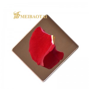 Grade 201 304 Color Mirror Finished Stainless Steel Sheet for Decoration