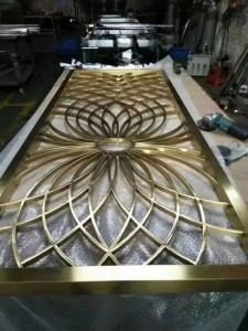 screen laser cutting stainless steel sheet decorative  living room/office