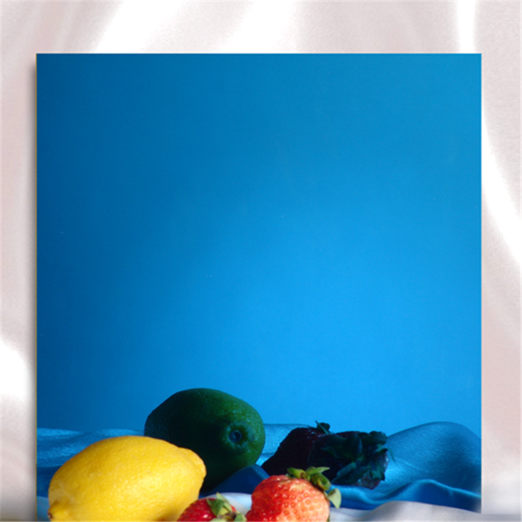 blue color coated 304 mirror stainless steel sheet