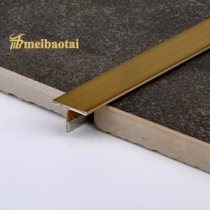 Ceramic Decoration T Strip Stainless Steel T Tile Trim Metal T Profile 2438mm