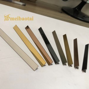 Stainless Steel Corner Trim T shape 304 Stainless Steel Tile Trim