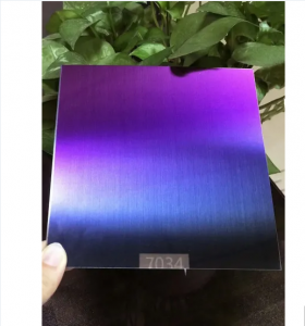 custom hairline pvd color coating  gradient color  stainless steel sheet