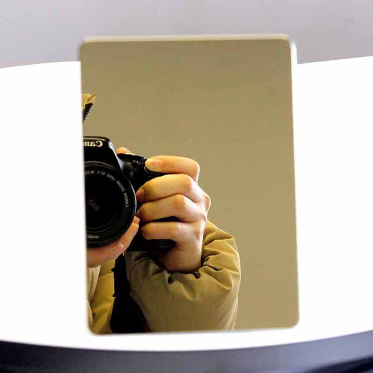 Champagne Gold Mirror Stainless Steel Decorative Plate
