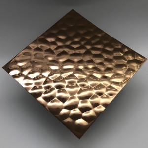Convex Hammer Textured Stainless Steel Sheet