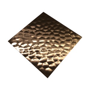 Convex Hammer Textured Stainless Steel Sheet