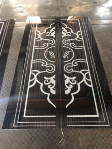 Gold Silver Color Coating Four Feet 0.65mm Thickness Grade 304 Stainless Steel Sheet Decoration Lift Elevator Sheet