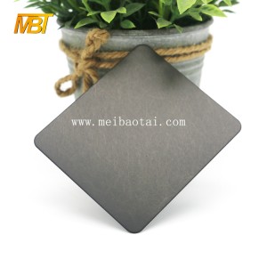 black vibration stainless steel decorative sheet