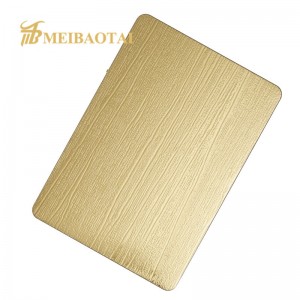 Grade 304 201 Embossed Decorative Stainless Steel Shopping Mall Decoration