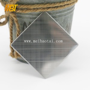 cross hairline stainless steel sheet