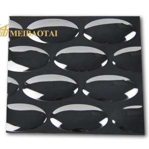 Color Sheet Metal for Sale Stamp Stainless Steel Sheet 316L PVD Water Ripple Stainless