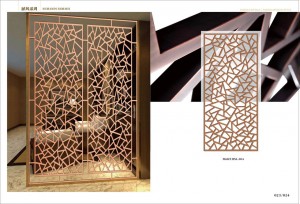 living room partition stainless steel plate
