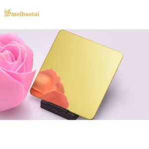Hot Sales Color Mirror Finished Stainless Steel Sheets Grade 201 304 Slit Edge