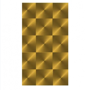 Custom Patterns AISI 304 Gold 3D Laser Finish Stainless Steel Color Sheets for Decorative Wall Panel