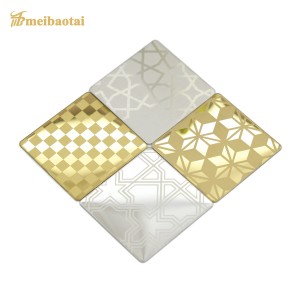 Etch Stainless Steel Plate Elevatori Decorative Sheet