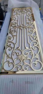 Popular Design Divider Stainless Steel Aluminum Material Customized Size Luxury Decoration Divider Partition for Hall Living Room