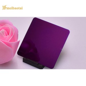 304 Hairline Color Pvd Decorative Stainless Steel Sheets Slit Edge