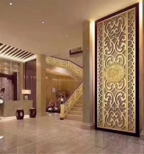 Grade 304 Color Decoration Partition Decorative Room Divider Stainless Steel Metal Screen for Hotel and House Room Partition