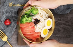 High Quality Anti-hot Bowl 304 Stainless Steel Bowl Silver Golden Bowl