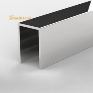 Silver Polishing Decorative SS U Channels Stainless Steel U Tile Trim