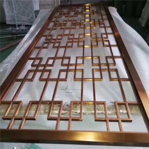 304 Color Decoration Partition Decorative Room Divider Stainless Steel Metal Screen for Hotel and House Room Partition
