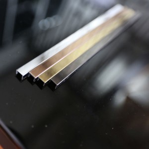 Brush Finish Blue Champagne Gold Black U6 U8 U10 Szie U Profile U Slot U Tile Trim For Wall Floor Tile Decorative