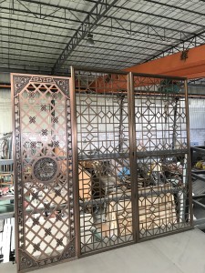 Restaurant Decorative Laser Cutting Partition Room Divider