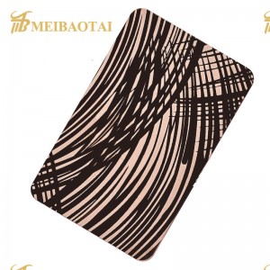 Grade 304 Stainless Steel Etched Sheet Pattern Can Be Customized