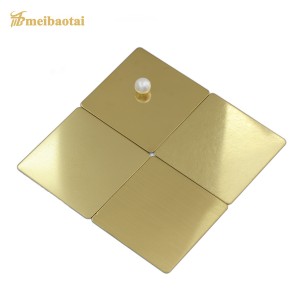 Grade201 304 Golden Color Hairline/Mirror/Brush/Vibration/sandblast decoration Stainless steel sheet