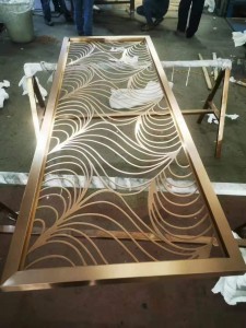 Popular Design Divider Stainless Steel Aluminum Material Customized Size Luxury Decoration Divider Partition for Hall Living Room