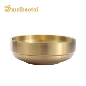 High Quality Anti-hot Bowl 304 Stainless Steel Bowl Silver Golden Bowl