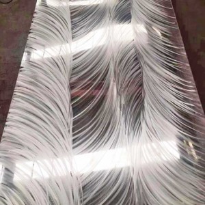 Mirror Etched 201 Stainless Steel Plate