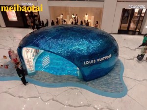 High grade Blue Mirror water ripple stainless steel sheet decoration hotel, room,club, office,square