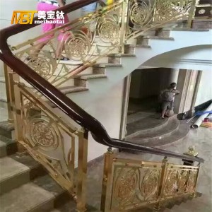 hand-made indoor stainless steel  balustrate