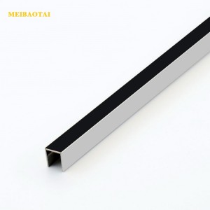 0.65MM 0.55MM 8FT Gold ,Rose Gold, Black Mirror Stainless steel U profile decoration Tile trim