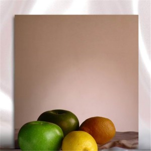 4×8 stainless steel sheet mirror bronze PVD coating