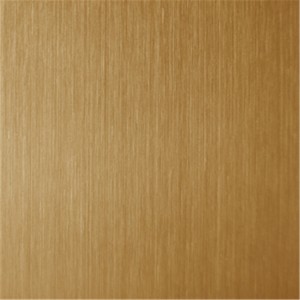hairline stainless steel red bronze color pvd plate