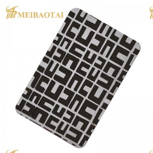 Etched Stainless Steel Pattern Design Decorative Sheet