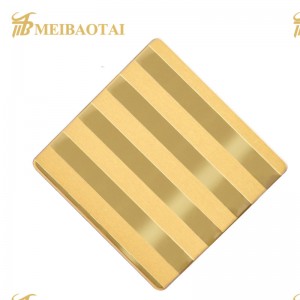 Etch mirror finish stainless steel sheet decorative elevation
