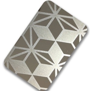 Diseño de grabado de alta calidad 1219*2438mm Hoja de decoración de hoja de acero inoxidable grado 304 para cabina de ascensor