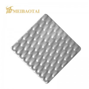 Club Hotel Wall Decorative Material Gold Color Stamp Stainless Steel Panel Sheet