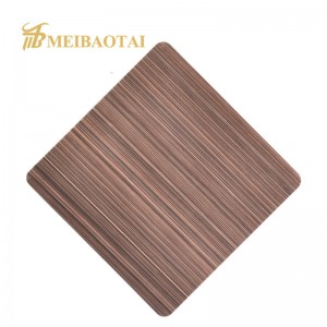 201 304 316L  Hairline Colour Stainless Steel Plate/Sheet