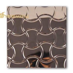 8k mirror color stamp pvd color coating  polished stainless steel sheet decorate plate