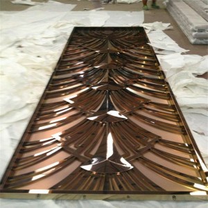 living room partition stainless steel plate