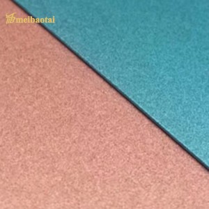 1219X2438mm Sandblasted PVD Color Coating Kitchen Cabinet Material Hotel Wall Decorative Plate Grade 304 201 Stainless Steel Plate