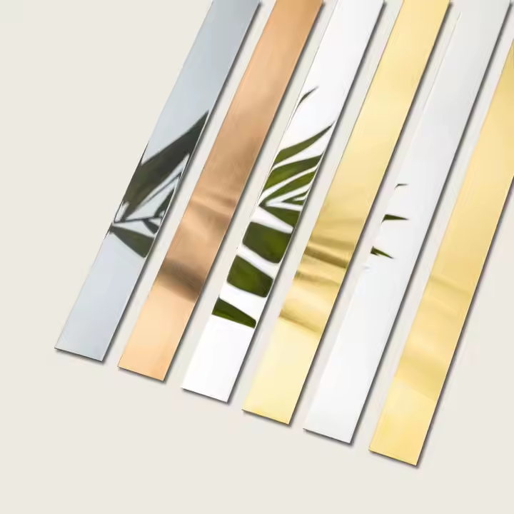 Flat Adhesive Tape Stainless Steel Profile