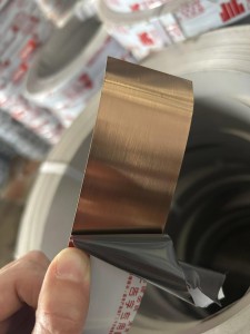 Adhesive Roll Stainless Steel Color Flat Tape
